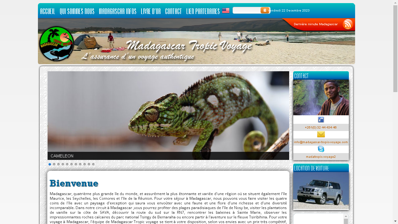 Capture d'écran de http://www.madagascar-tropic-voyage.com/